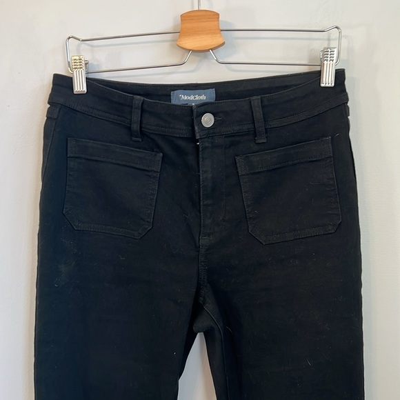 ModCloth High Waisted Flare Jeans SZ 8 - Picture 3 of 6